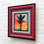 Mini Mixer: Angel Cake (Fire Red and Candy Blue) - Original by artist Lhouette - Wyecliffe Galleries