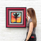 Mini Mixer: Angel Cake (Fire Red and Candy Blue) - Original by artist Lhouette - Wyecliffe Galleries