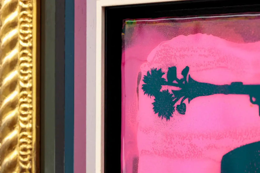 Mini Mixer: Bazooka Jo (Fluorescent Pink) - Original - SOLD by artist Lhouette - Wyecliffe Galleries