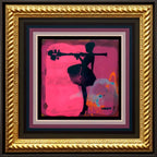 Mini Mixer: Bazooka Jo (Fluorescent Pink) - Original - SOLD by artist Lhouette - Wyecliffe Galleries