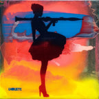 Mini Mixer: Bazooka Jo (Yellow Flash) - Original - SOLD by artist Lhouette - Wyecliffe Galleries