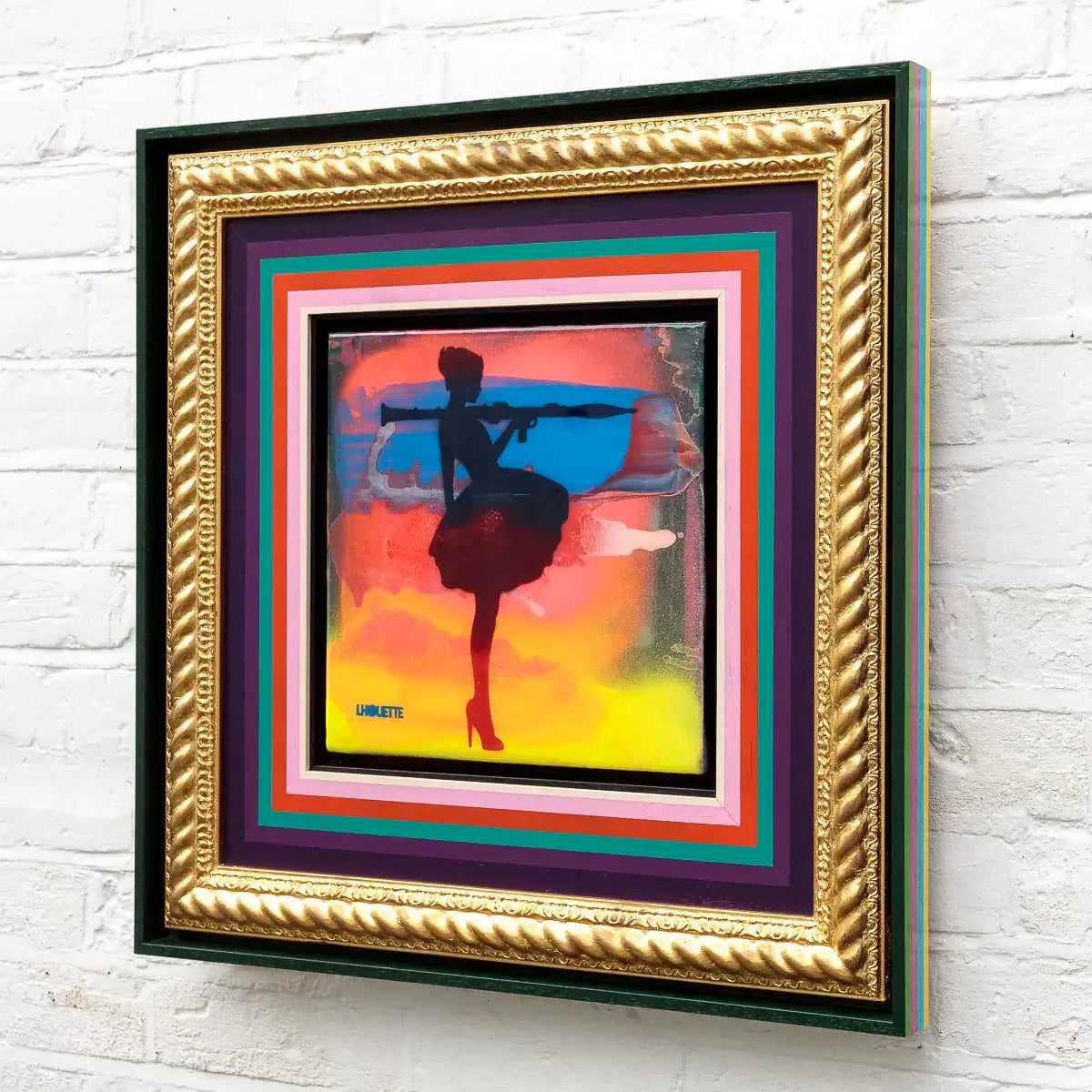 Mini Mixer: Bazooka Jo (Yellow Flash) - Original - SOLD by artist Lhouette - Wyecliffe Galleries