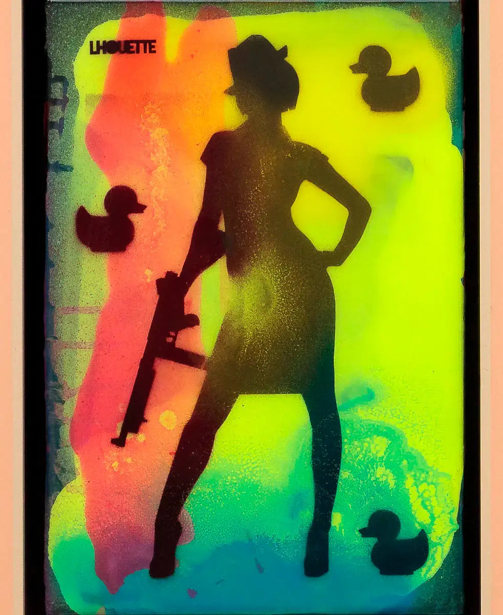 Mini Mixer: Duck Hunt (Fluorescent Reef) - Original by artist Lhouette - Wyecliffe Galleries