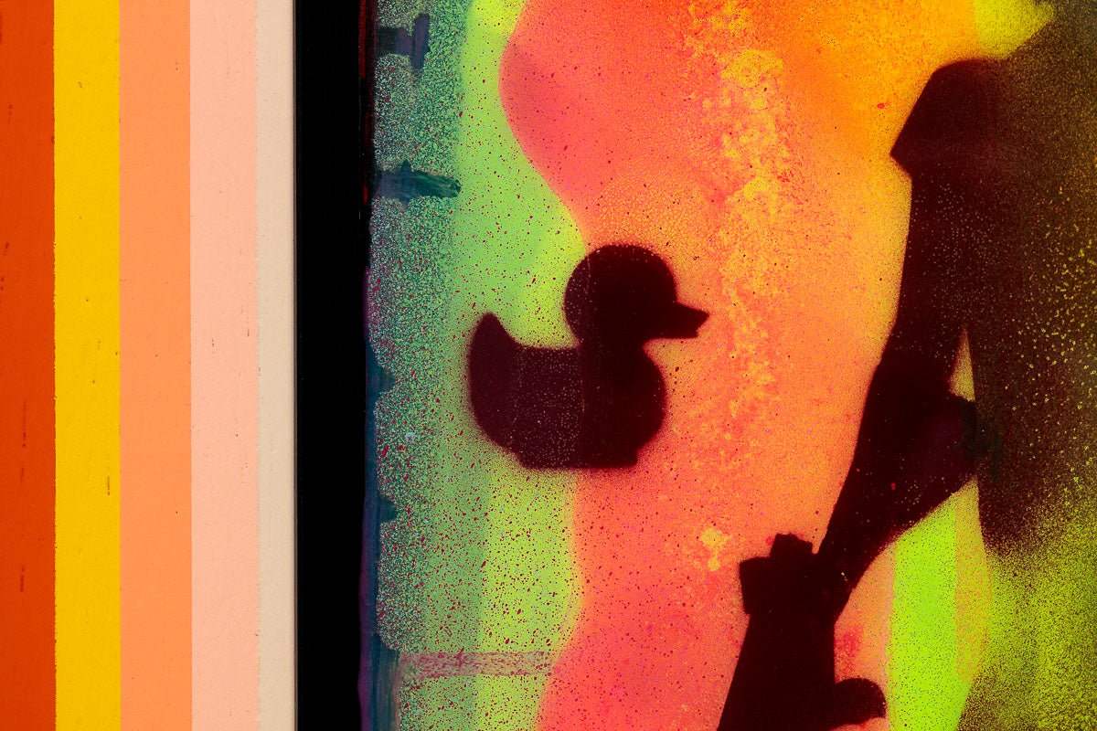 Mini Mixer: Duck Hunt (Fluorescent Reef) - Original by artist Lhouette - Wyecliffe Galleries