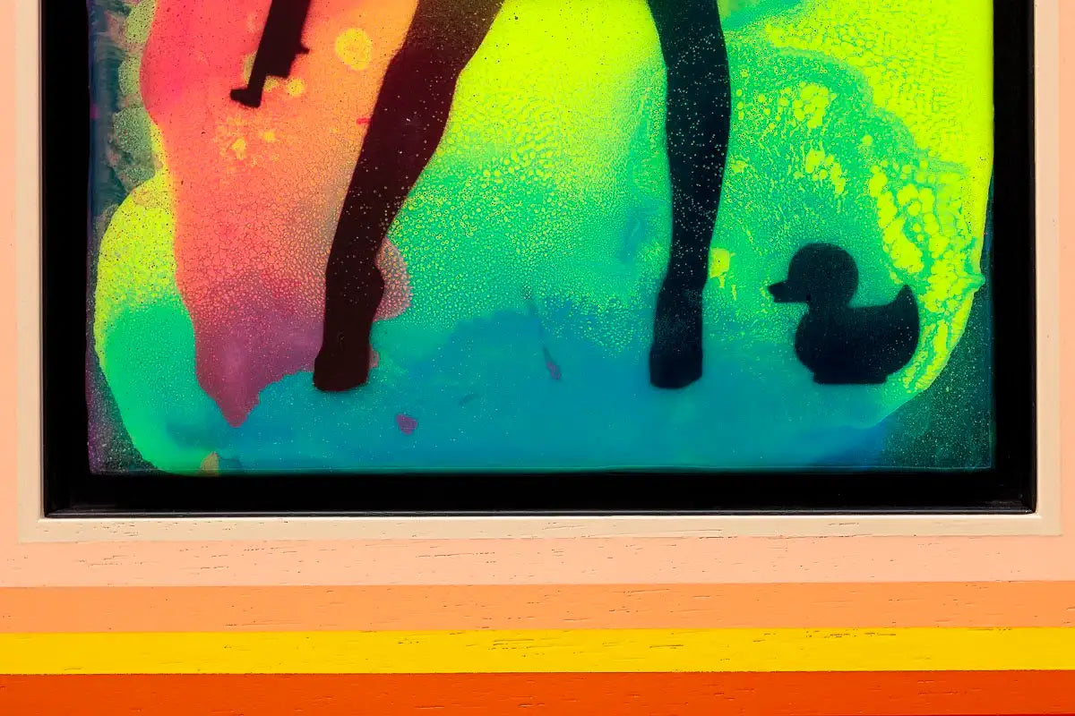 Mini Mixer: Duck Hunt (Fluorescent Reef) - Original by artist Lhouette - Wyecliffe Galleries
