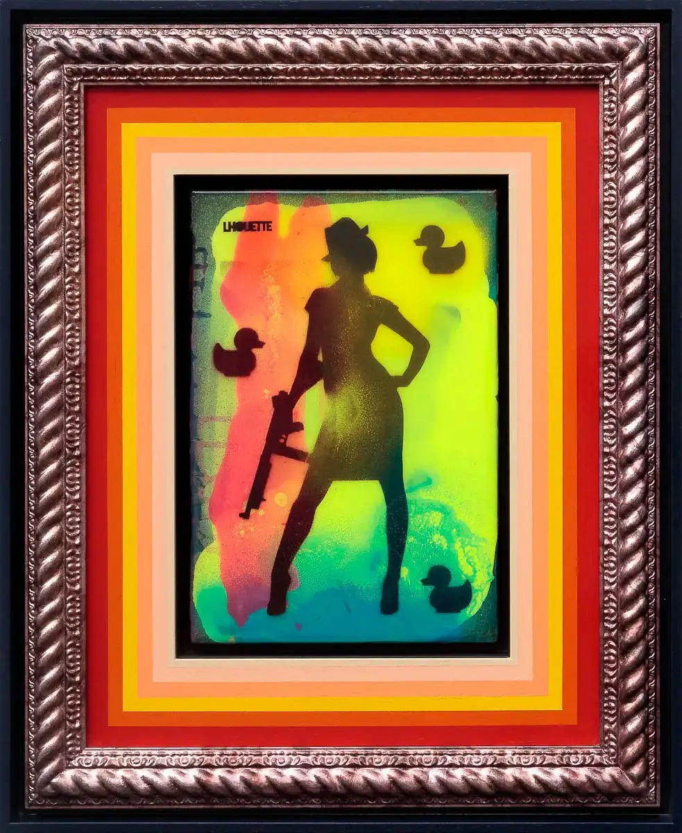 Mini Mixer: Duck Hunt (Fluorescent Reef) - Original by artist Lhouette - Wyecliffe Galleries