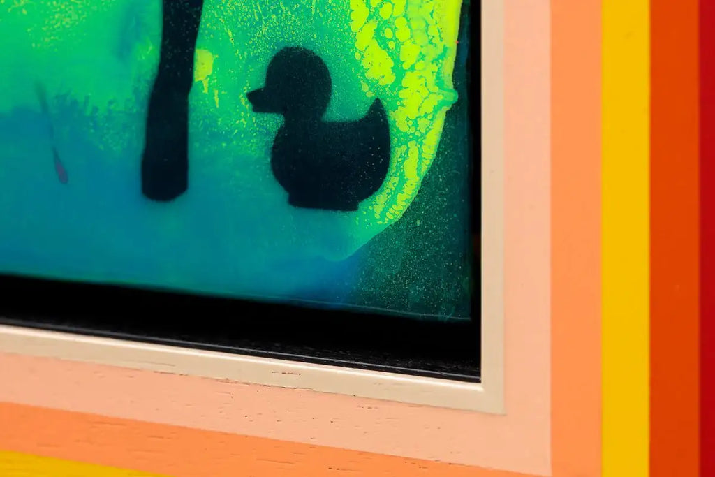 Mini Mixer: Duck Hunt (Fluorescent Reef) - Original by artist Lhouette - Wyecliffe Galleries