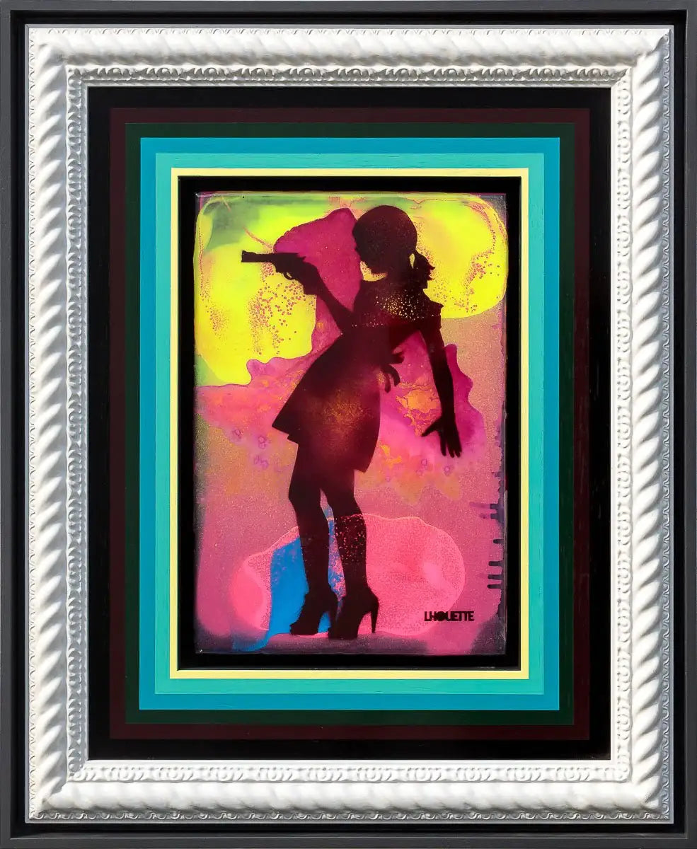 Mini Mixer: Little Miss Sunshine (Cherry and Brimstone) - Original by artist Lhouette - Wyecliffe Galleries