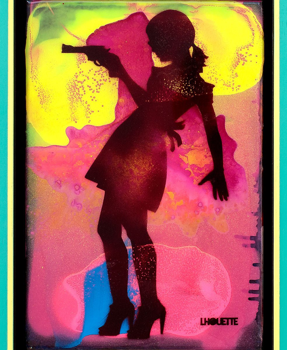 Mini Mixer: Little Miss Sunshine Lhouette Framed