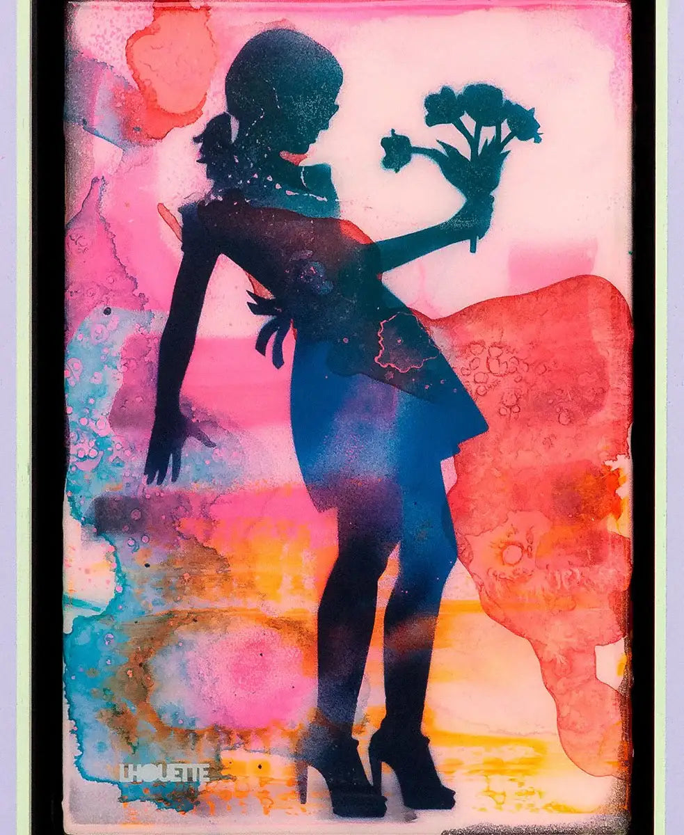 Mini Mixer: Little Miss Sunshine (Raspberry Field) - Original by artist Lhouette - Wyecliffe Galleries