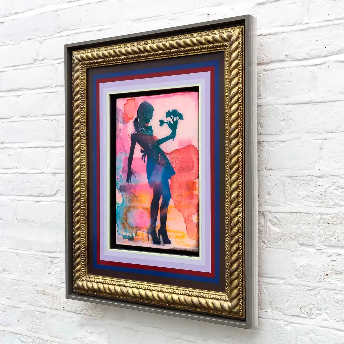 Mini Mixer: Little Miss Sunshine (Raspberry Field) - Original by artist Lhouette - Wyecliffe Galleries