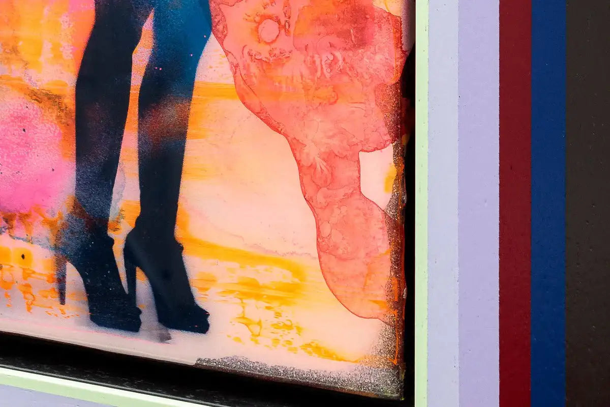 Mini Mixer: Little Miss Sunshine (Raspberry Field) - Original by artist Lhouette - Wyecliffe Galleries