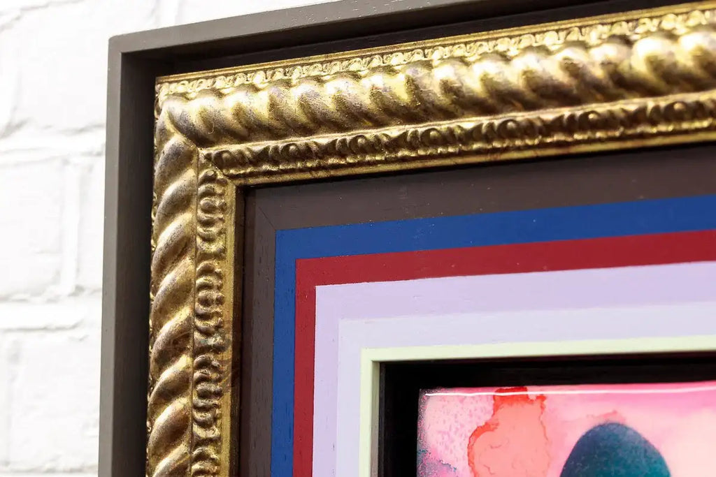 Mini Mixer: Little Miss Sunshine (Raspberry Field) - Original by artist Lhouette - Wyecliffe Galleries