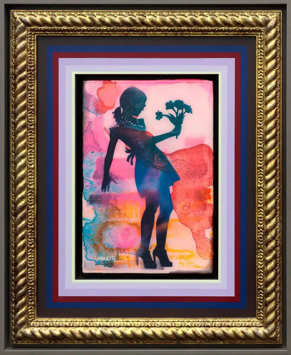 Mini Mixer: Little Miss Sunshine (Raspberry Field) - Original by artist Lhouette - Wyecliffe Galleries