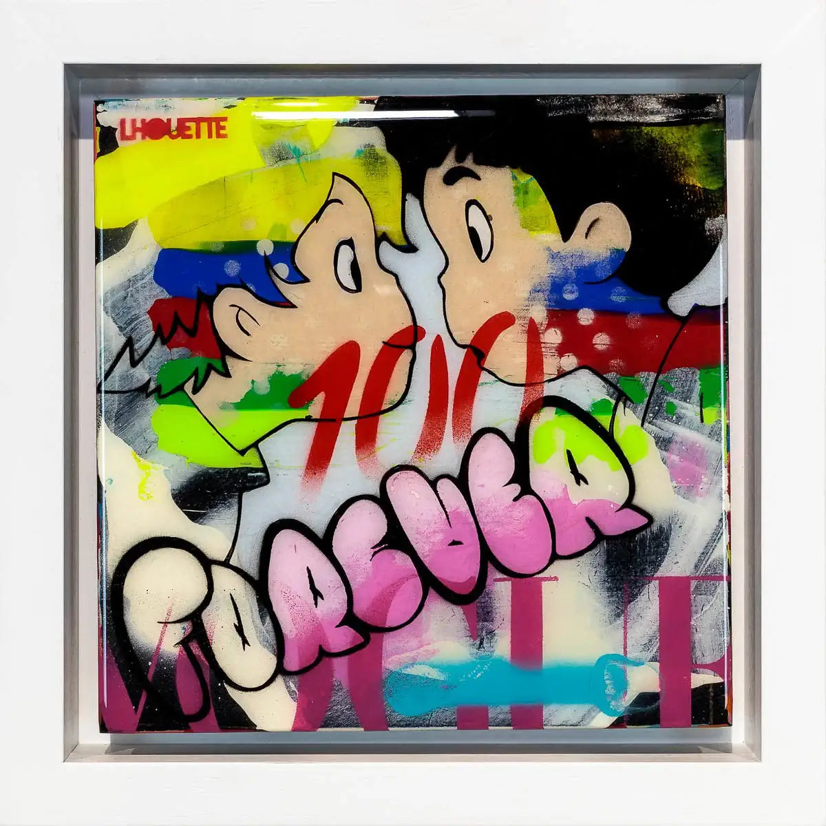 Miniature Pop Panel - Forever - Original - SOLD by artist Lhouette - Wyecliffe Galleries