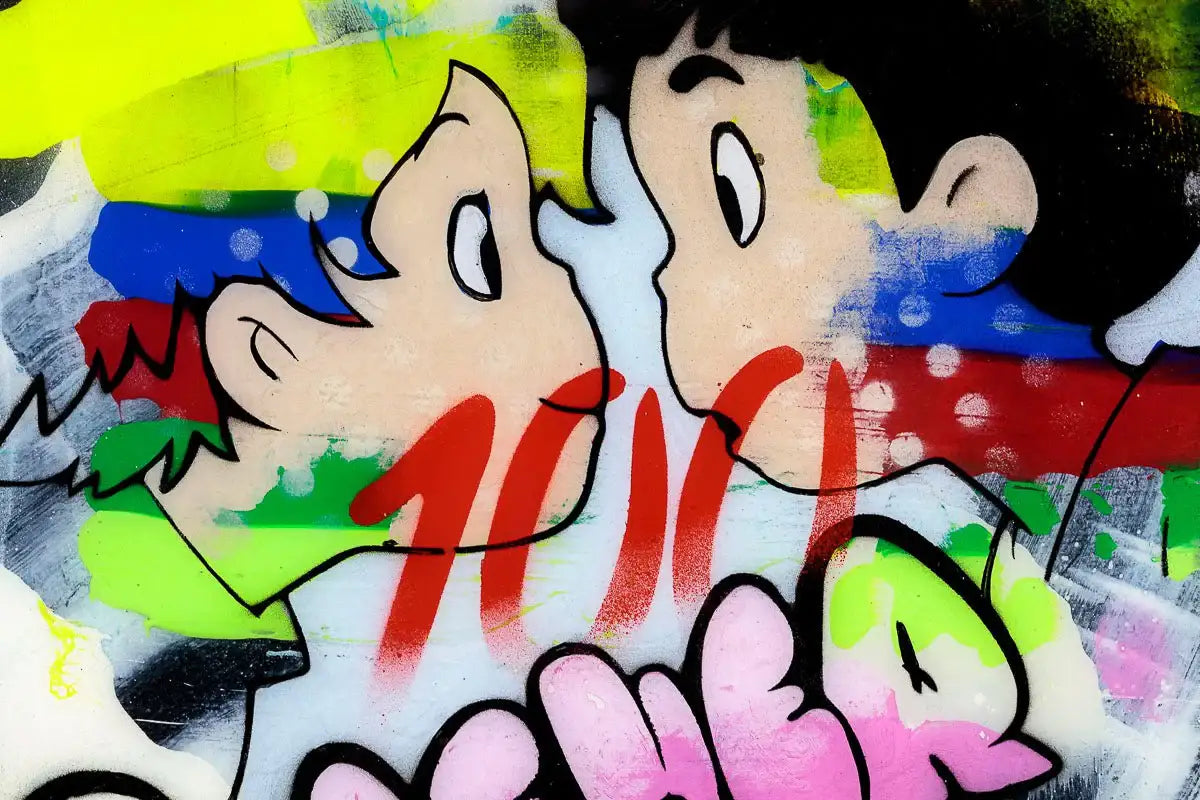 Miniature Pop Panel - Forever - Original - SOLD by artist Lhouette - Wyecliffe Galleries