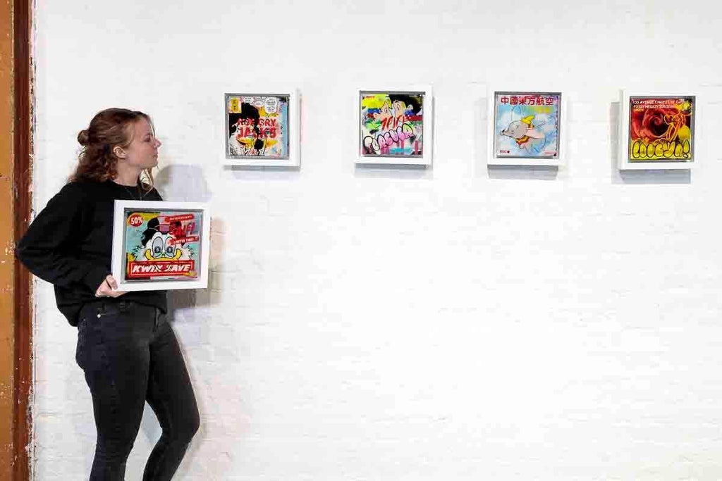 Miniature Pop Panel - Forever - Original - SOLD by artist Lhouette - Wyecliffe Galleries