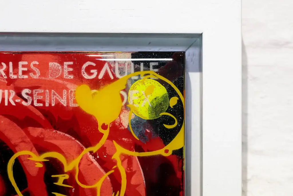 Miniature Pop Panel - Love Ya! - Original - SOLD by artist Lhouette - Wyecliffe Galleries