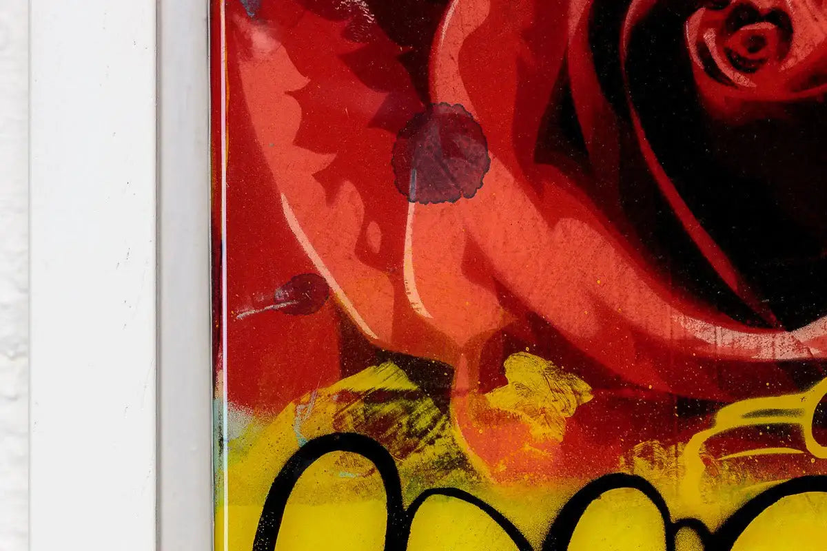 Miniature Pop Panel - Love Ya! - Original - SOLD by artist Lhouette - Wyecliffe Galleries