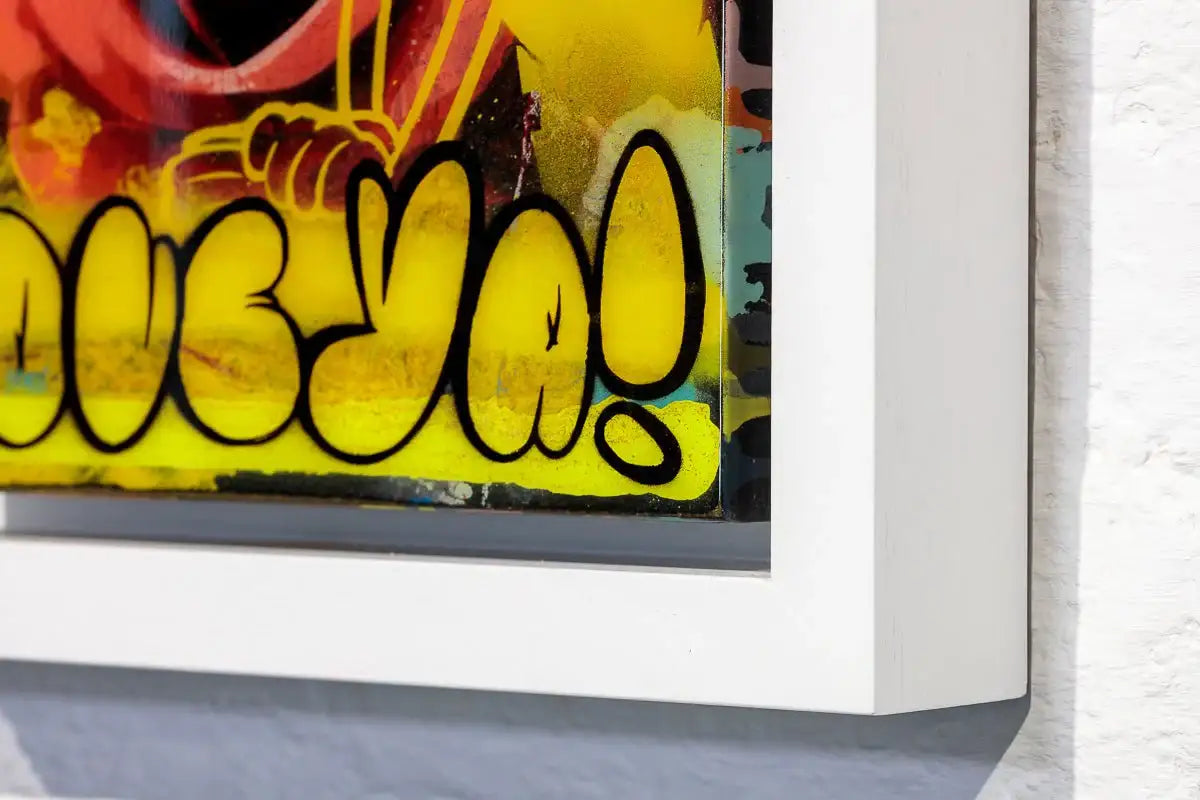 Miniature Pop Panel - Love Ya! - Original - SOLD by artist Lhouette - Wyecliffe Galleries