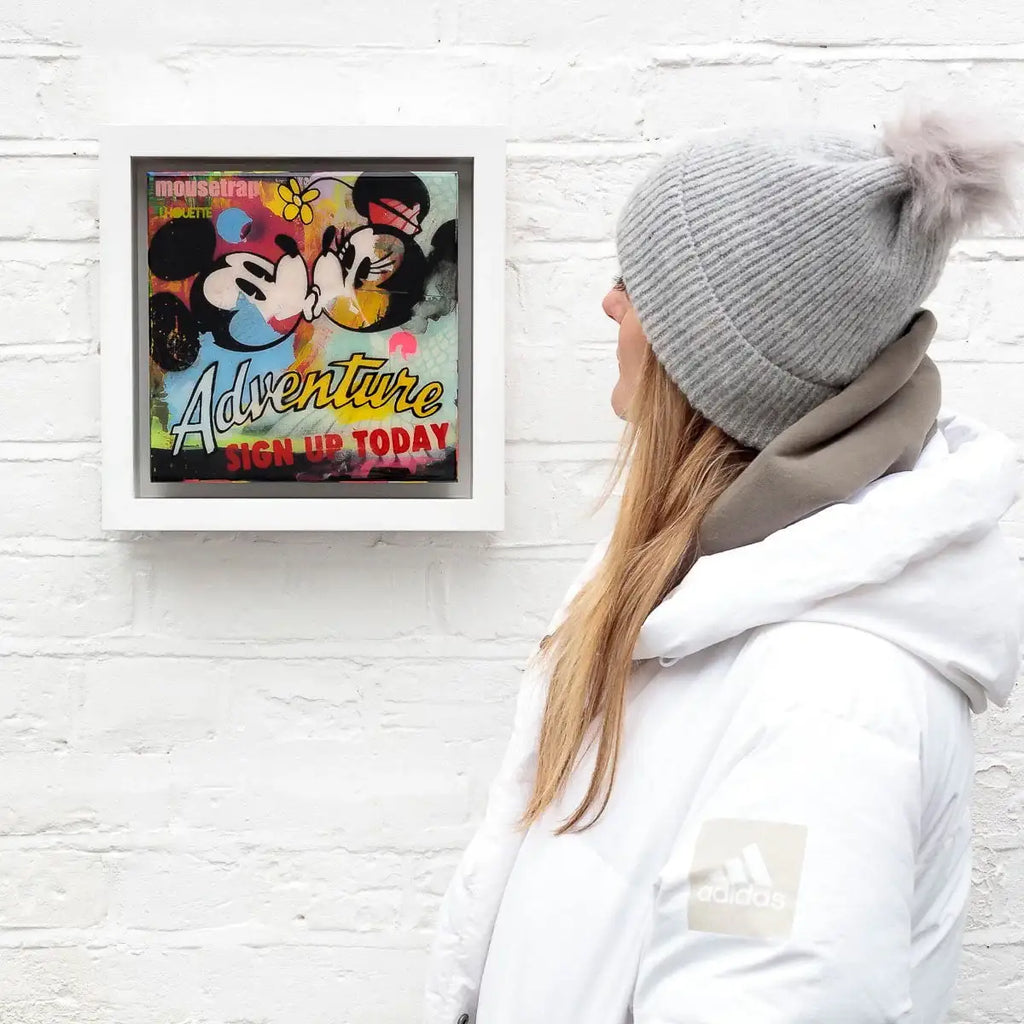 Mousetrap - Miniature Pop Panel - Original - SOLD by artist Lhouette - Wyecliffe Galleries