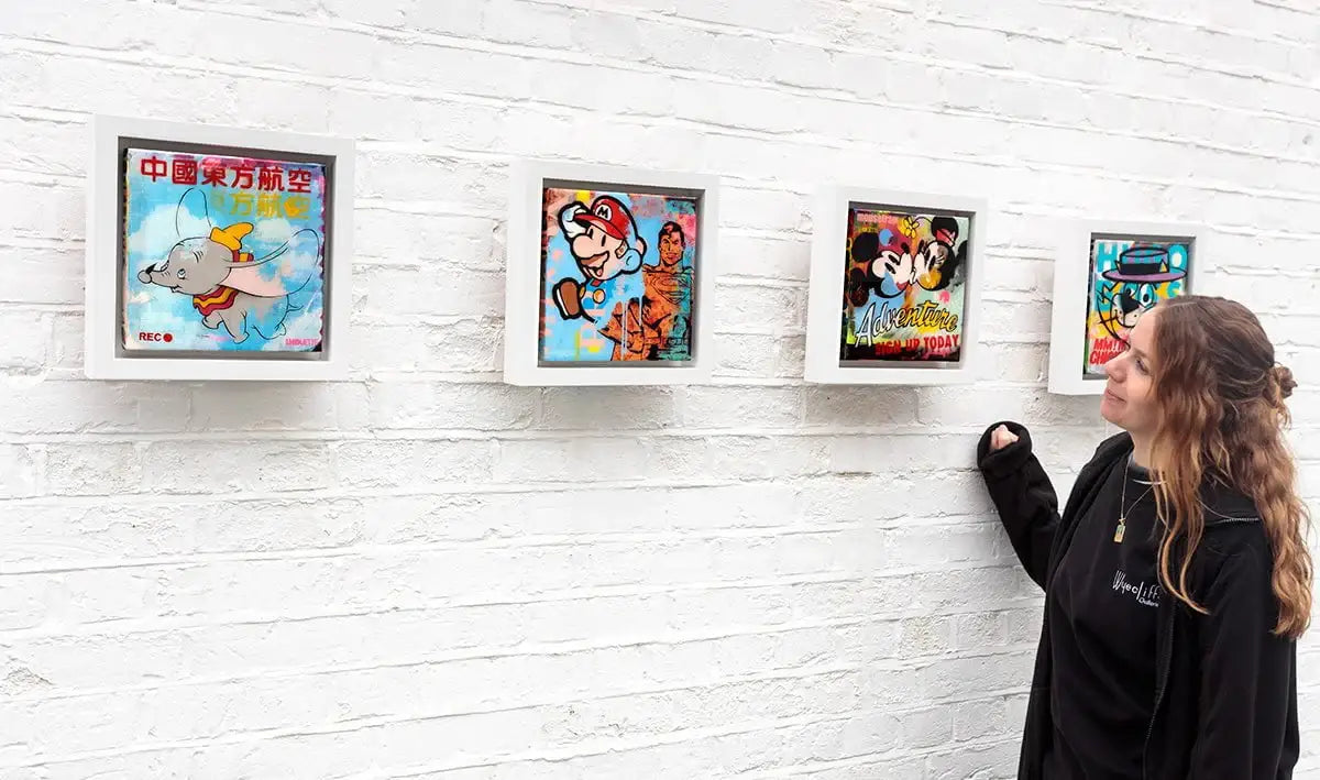 Mousetrap - Miniature Pop Panel - Original - SOLD by artist Lhouette - Wyecliffe Galleries