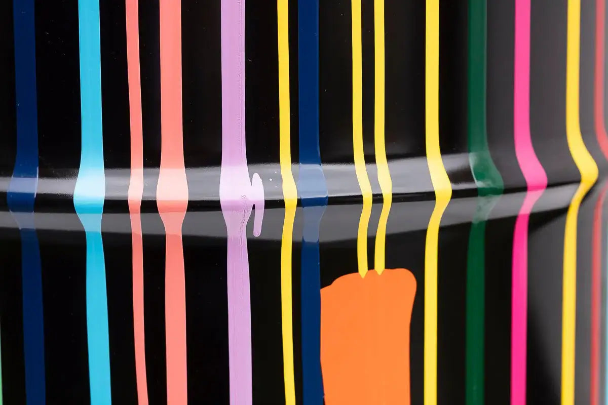 Paint Tin VI - Original Bar Table by artist Lhouette - Wyecliffe Galleries