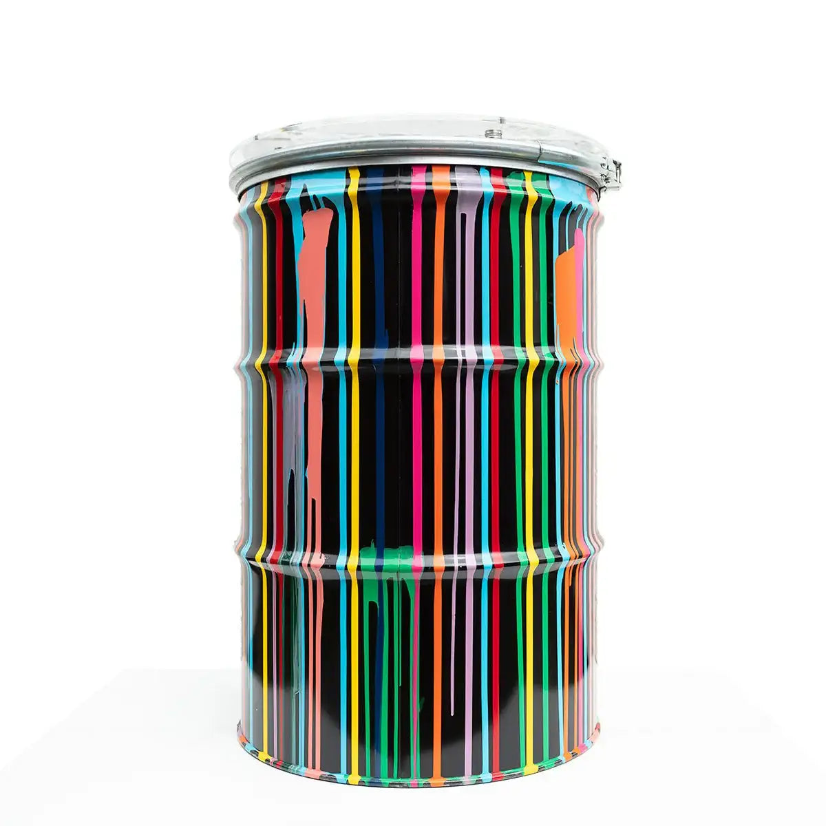 Paint Tin VI - Original Bar Table by artist Lhouette - Wyecliffe Galleries