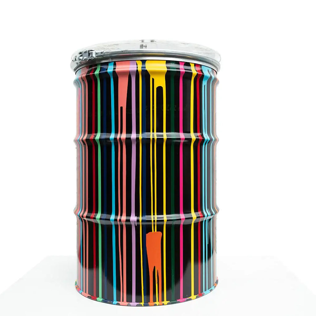 Paint Tin VI - Original Bar Table by artist Lhouette - Wyecliffe Galleries