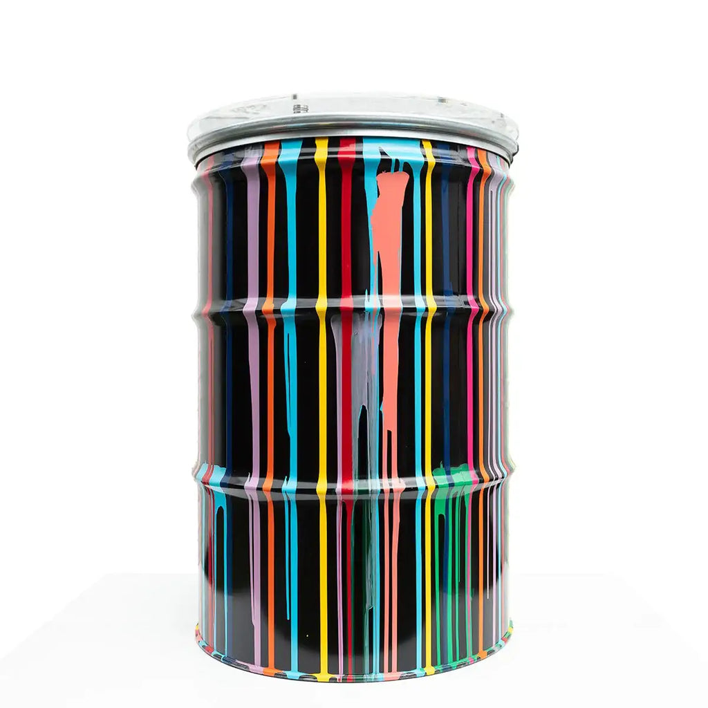 Paint Tin VI - Original Bar Table by artist Lhouette - Wyecliffe Galleries