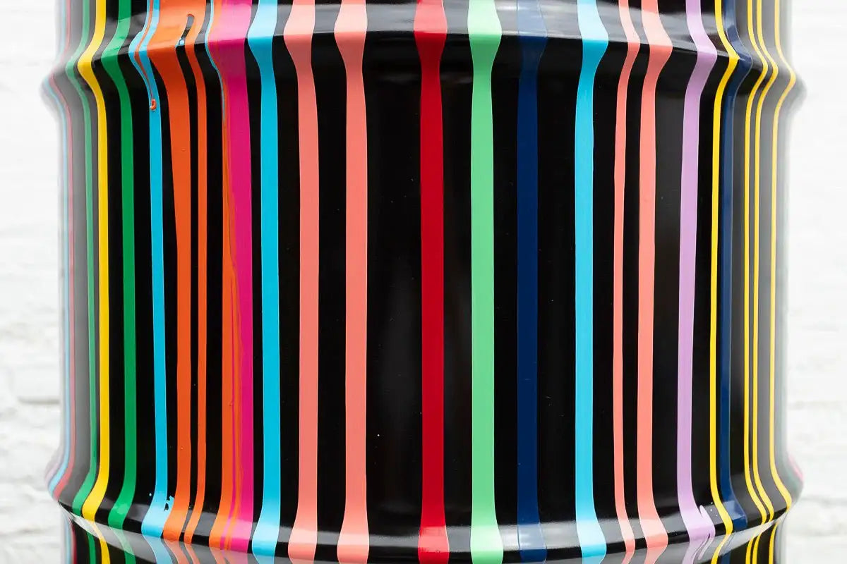 Paint Tin VI - Original Bar Table by artist Lhouette - Wyecliffe Galleries