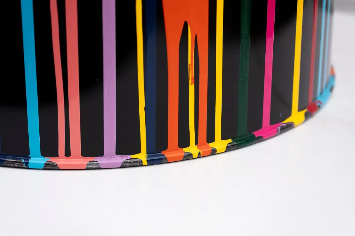 Paint Tin VI - Original Bar Table by artist Lhouette - Wyecliffe Galleries