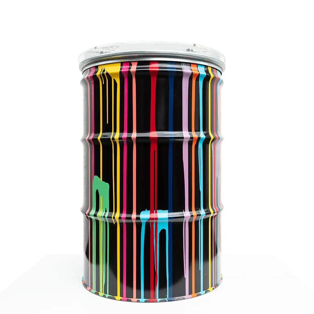 Paint Tin VI - Original Bar Table by artist Lhouette - Wyecliffe Galleries