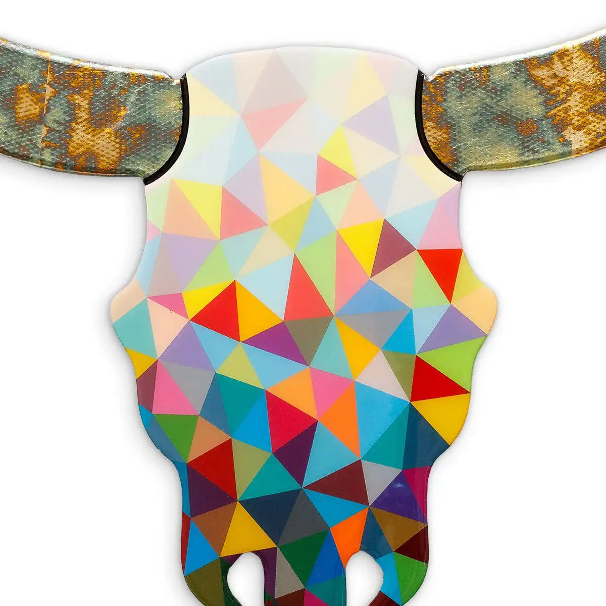 Sexy Beast - Geometric with Acid Horns Wall Sculpture - Original by artist Lhouette - Wyecliffe Galleries