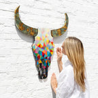 Sexy Beast - Geometric with Acid Horns Wall Sculpture - Original by artist Lhouette - Wyecliffe Galleries