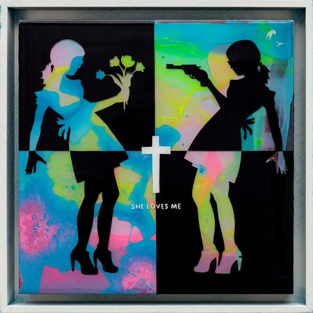 She Loves Me Not - Small Study - Original - SOLD by artist Lhouette - Wyecliffe Galleries