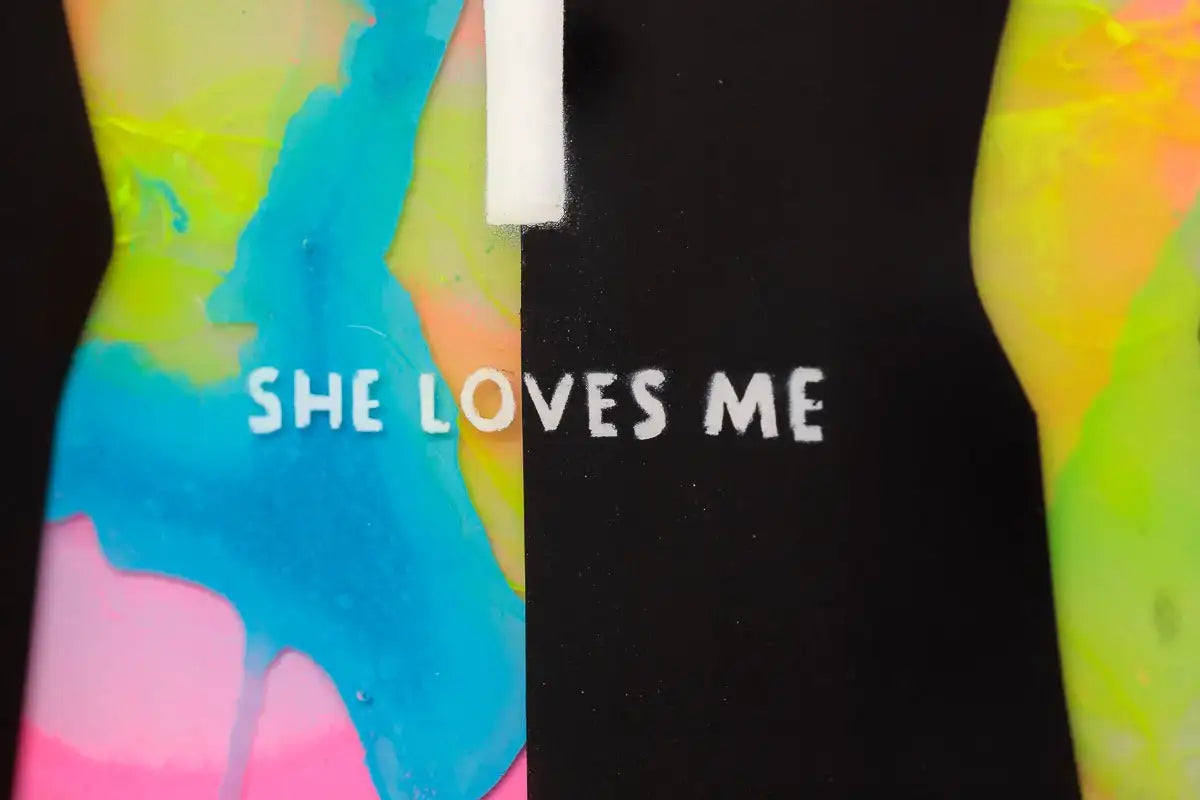 She Loves Me Not - Small Study - Original - SOLD by artist Lhouette - Wyecliffe Galleries