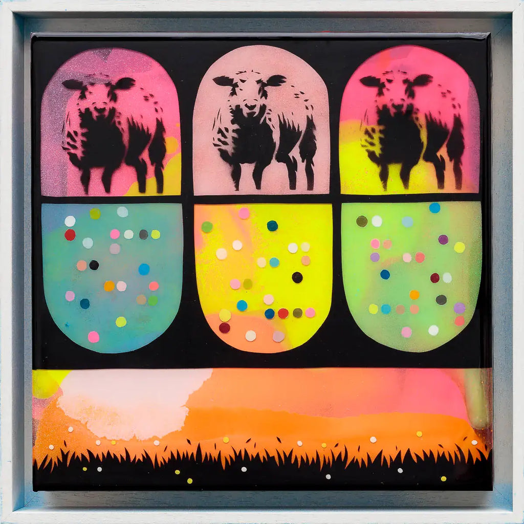 Shleeping Pills - Small Study - Original by artist Lhouette - Wyecliffe Galleries