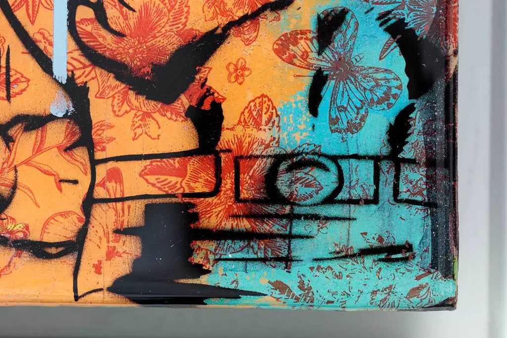 Super Mario - Miniature Pop Panel - Original - SOLD by artist Lhouette - Wyecliffe Galleries