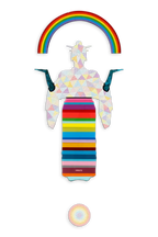 Tokyo Dreaming Geometric & Diamond Dust - 3 Part Mini Wall Sculpture - Original - SOLD by artist Lhouette - Wyecliffe Galleries