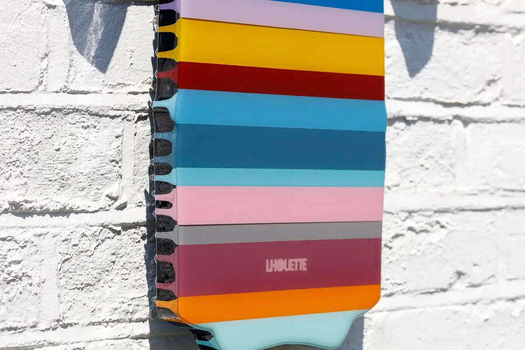 Tokyo Dreaming Geometric & Diamond Dust - 3 Part Mini Wall Sculpture - Original - SOLD by artist Lhouette - Wyecliffe Galleries