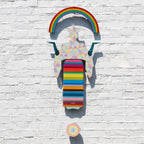 Tokyo Dreaming Geometric & Diamond Dust - 3 Part Mini Wall Sculpture - Original - SOLD by artist Lhouette - Wyecliffe Galleries