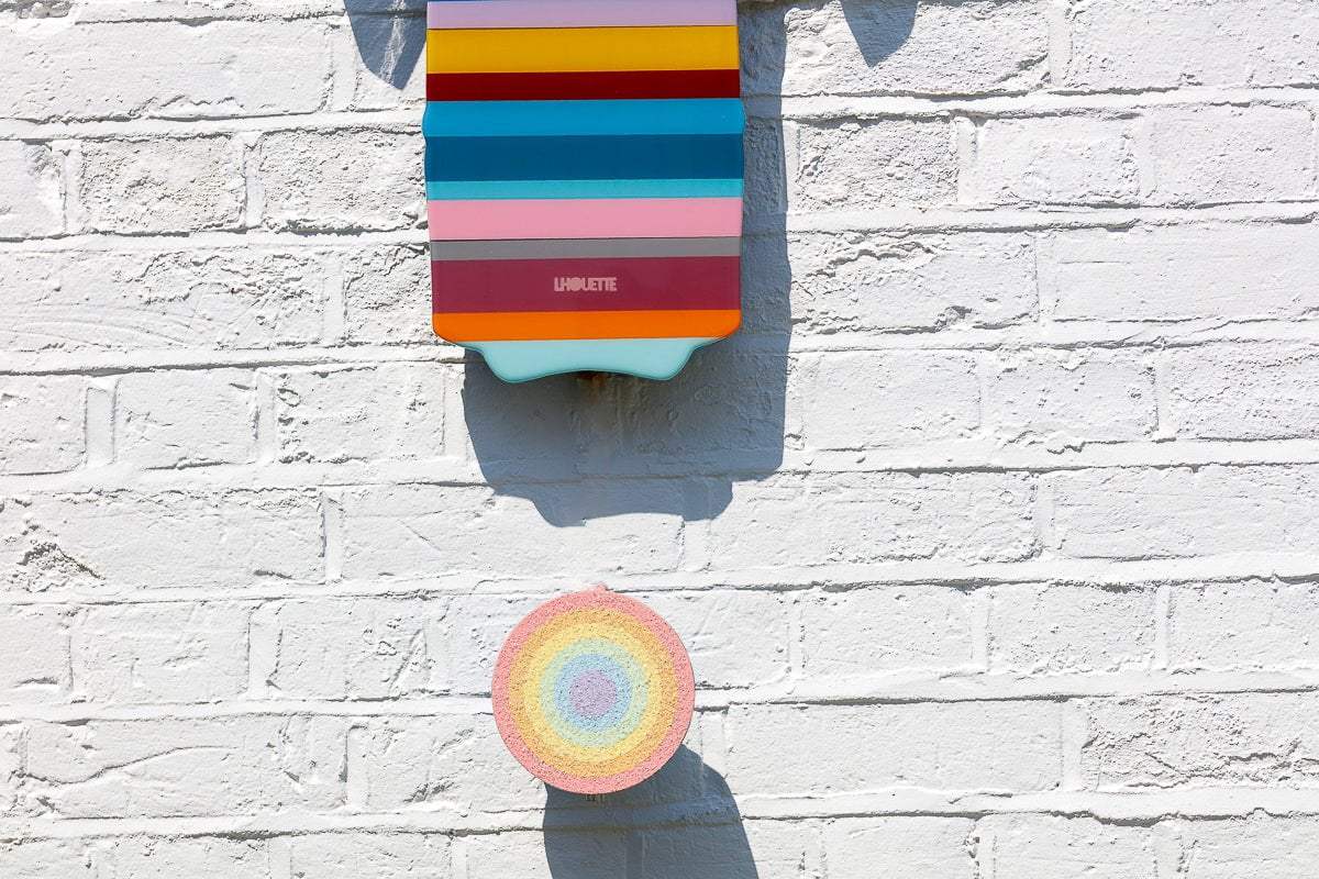 Tokyo Dreaming Geometric & Diamond Dust - 3 Part Mini Wall Sculpture - Original - SOLD by artist Lhouette - Wyecliffe Galleries