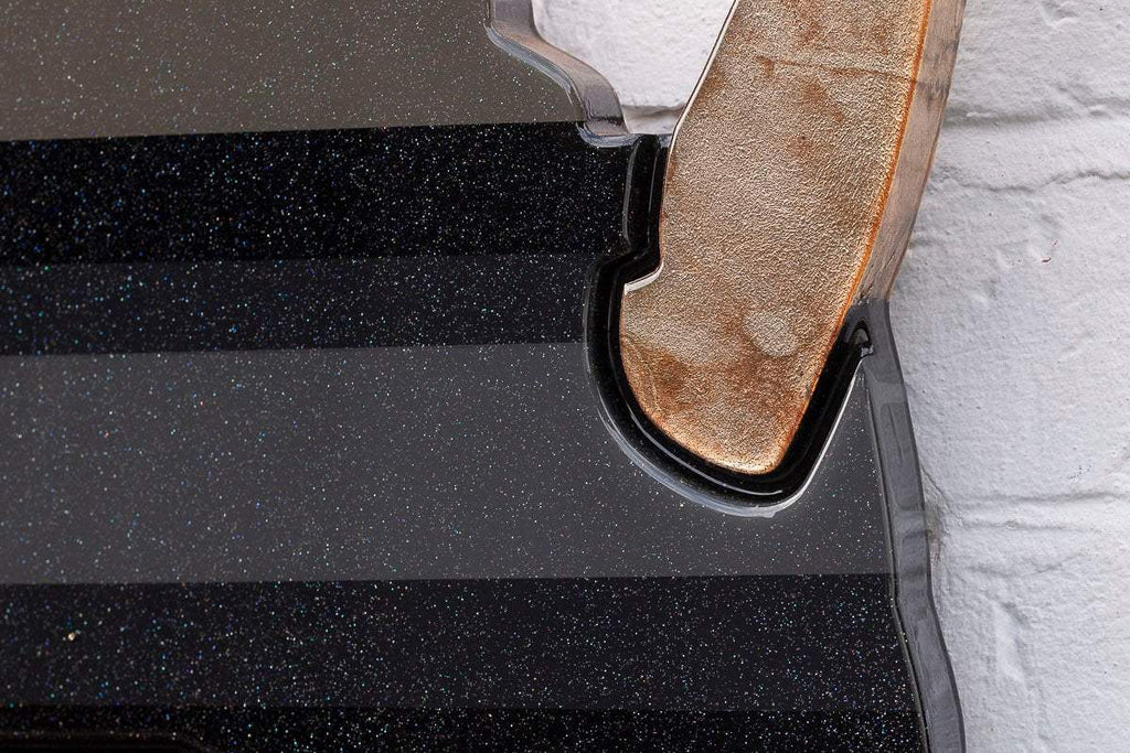 Tokyo Dreaming Striped & Geometric - Medium Three Part Wall Sculpture - Original by artist Lhouette - Wyecliffe Galleries