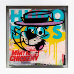 Top Cat - Miniature Pop Panel - Original - SOLD by artist Lhouette - Wyecliffe Galleries