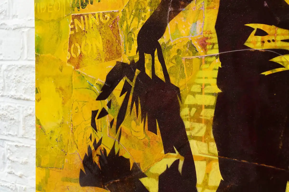 Yellow Brick Road - Original - SOLD by artist Lhouette - Wyecliffe Galleries