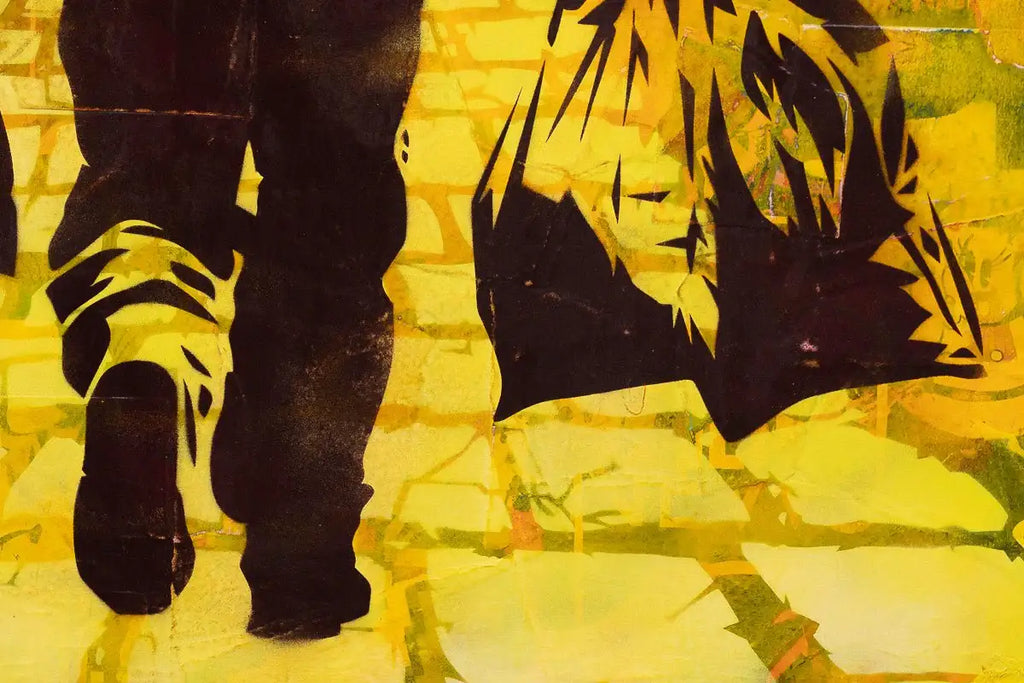 Yellow Brick Road - Original - SOLD by artist Lhouette - Wyecliffe Galleries