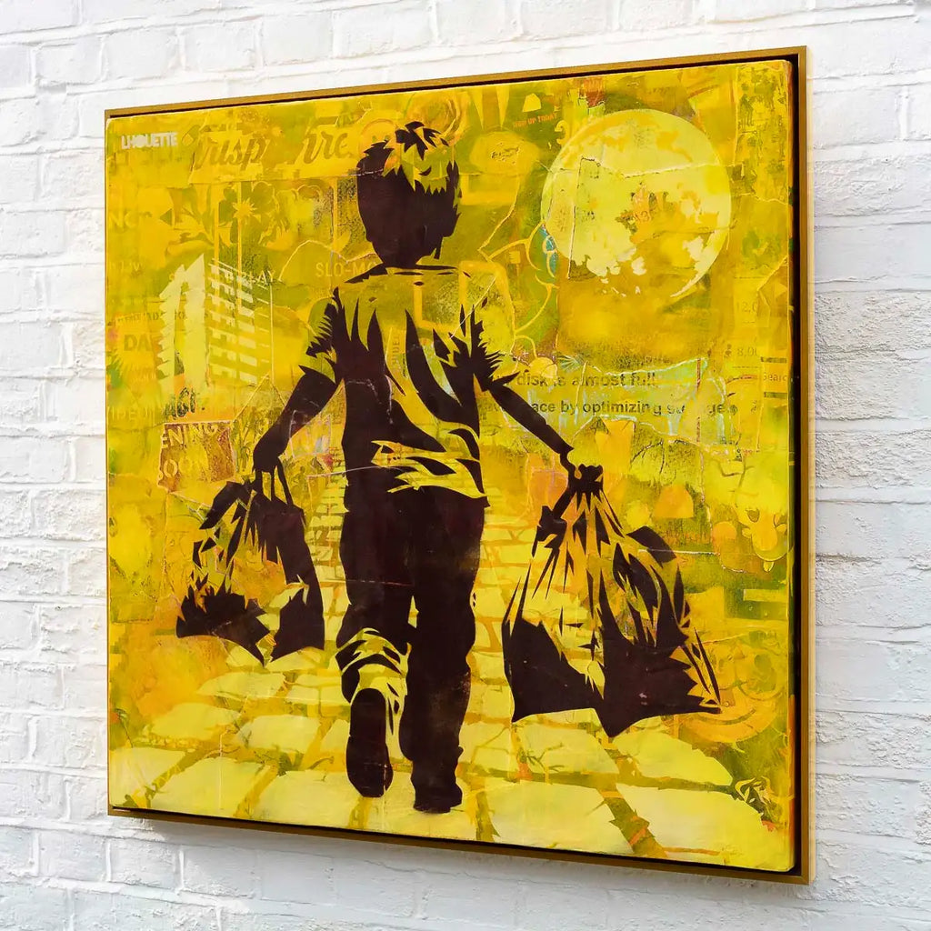 Yellow Brick Road - Original - SOLD by artist Lhouette - Wyecliffe Galleries