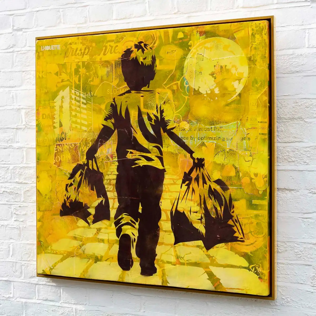 Yellow Brick Road - Original - SOLD by artist Lhouette - Wyecliffe Galleries