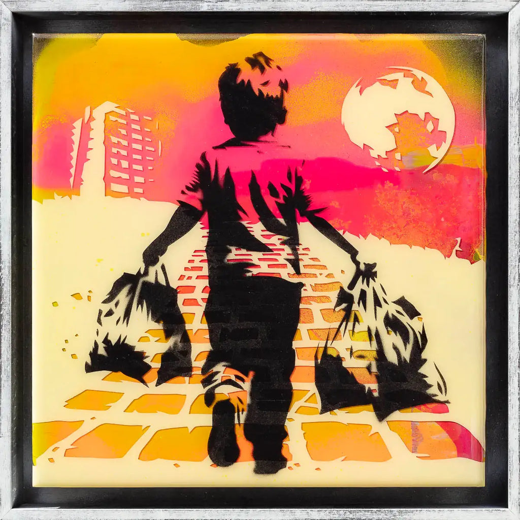 Yellow Brick Road - Small Study - Original - SOLD by artist Lhouette - Wyecliffe Galleries